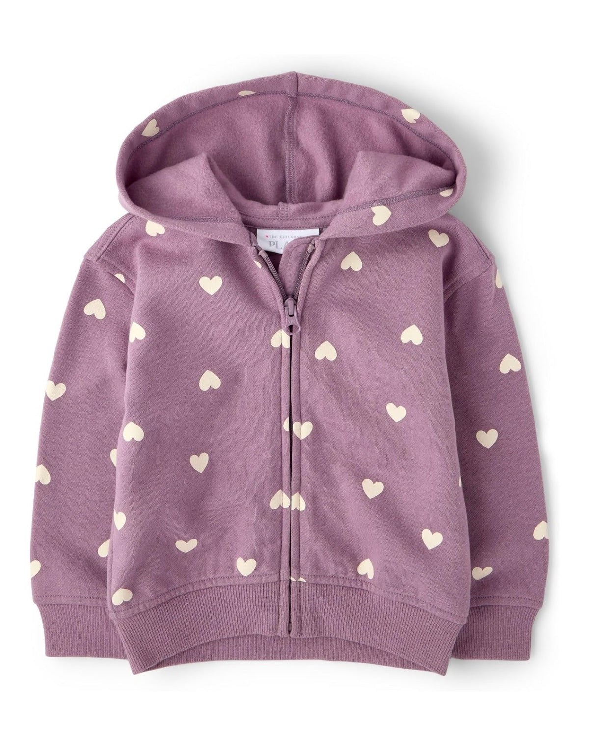 Chaqueta de Felpa con Capucha Premium Estampada - Heart Pansey
