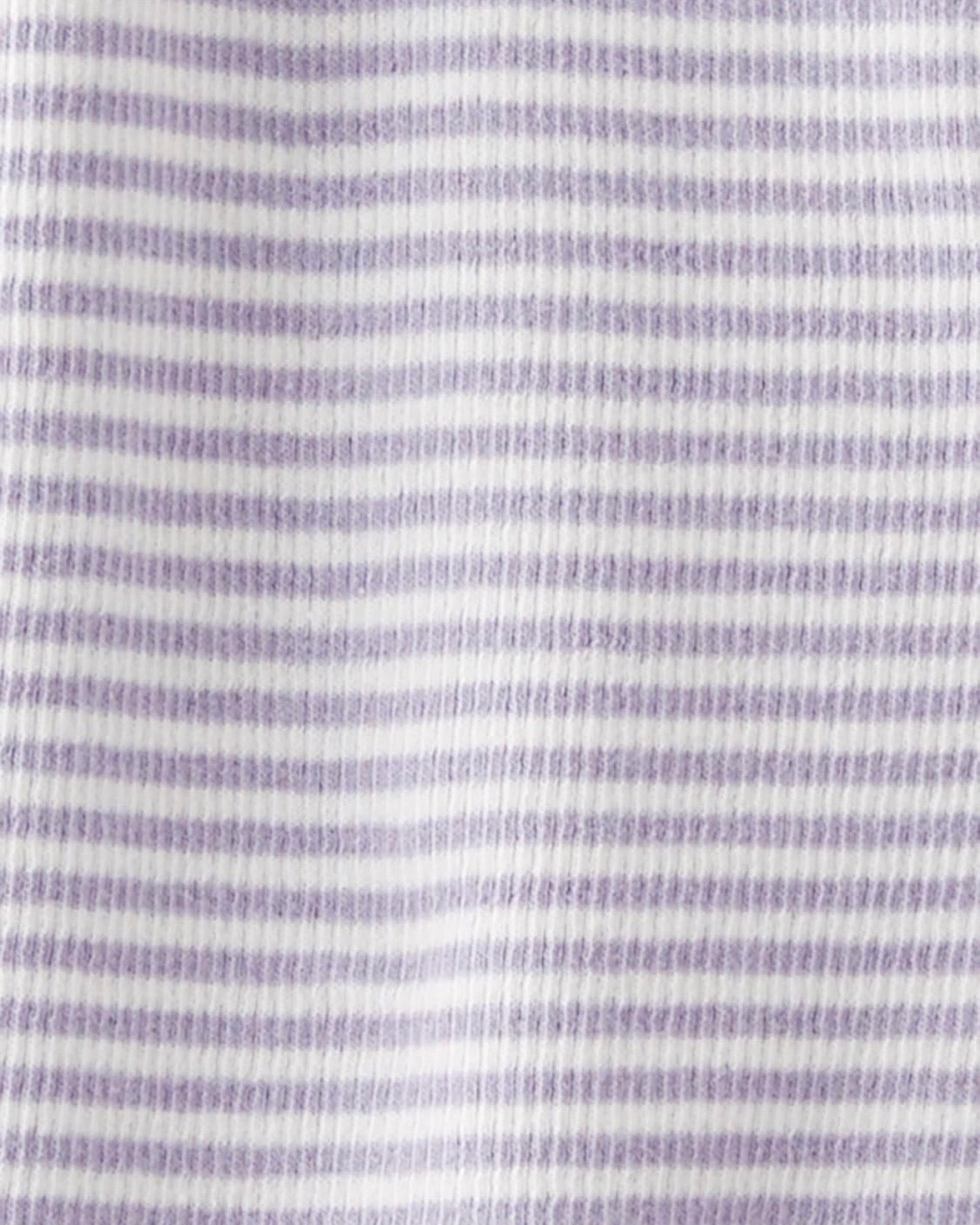 Pijama Suave con Estampado de Rayas Lila Bebé Niña
