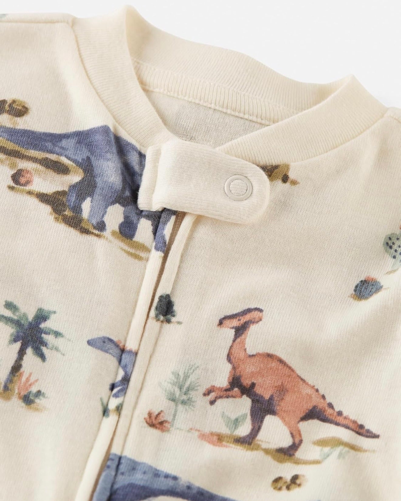 Pijama Suave con Estampado Prehistórico Beige Bebé Niño