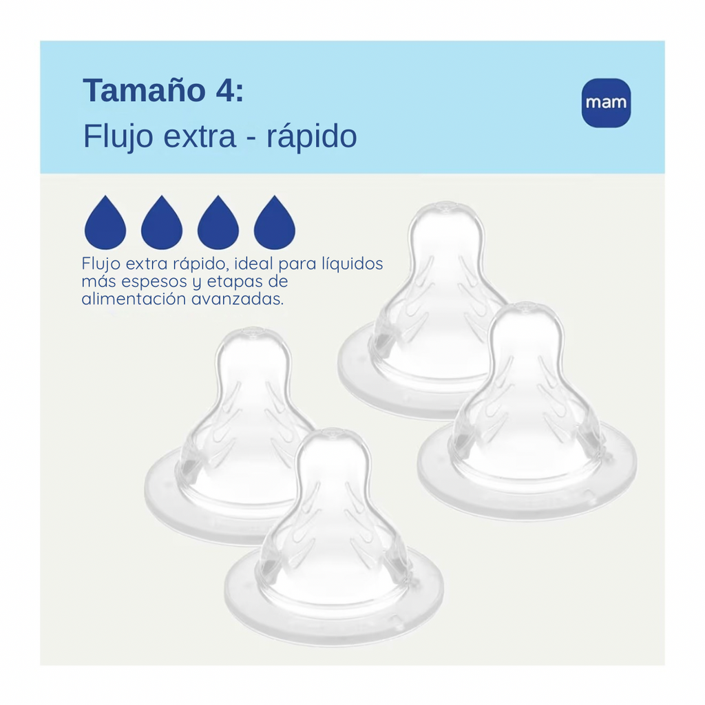 MAM Tetinas de Flujo Extra-Rápido 6+