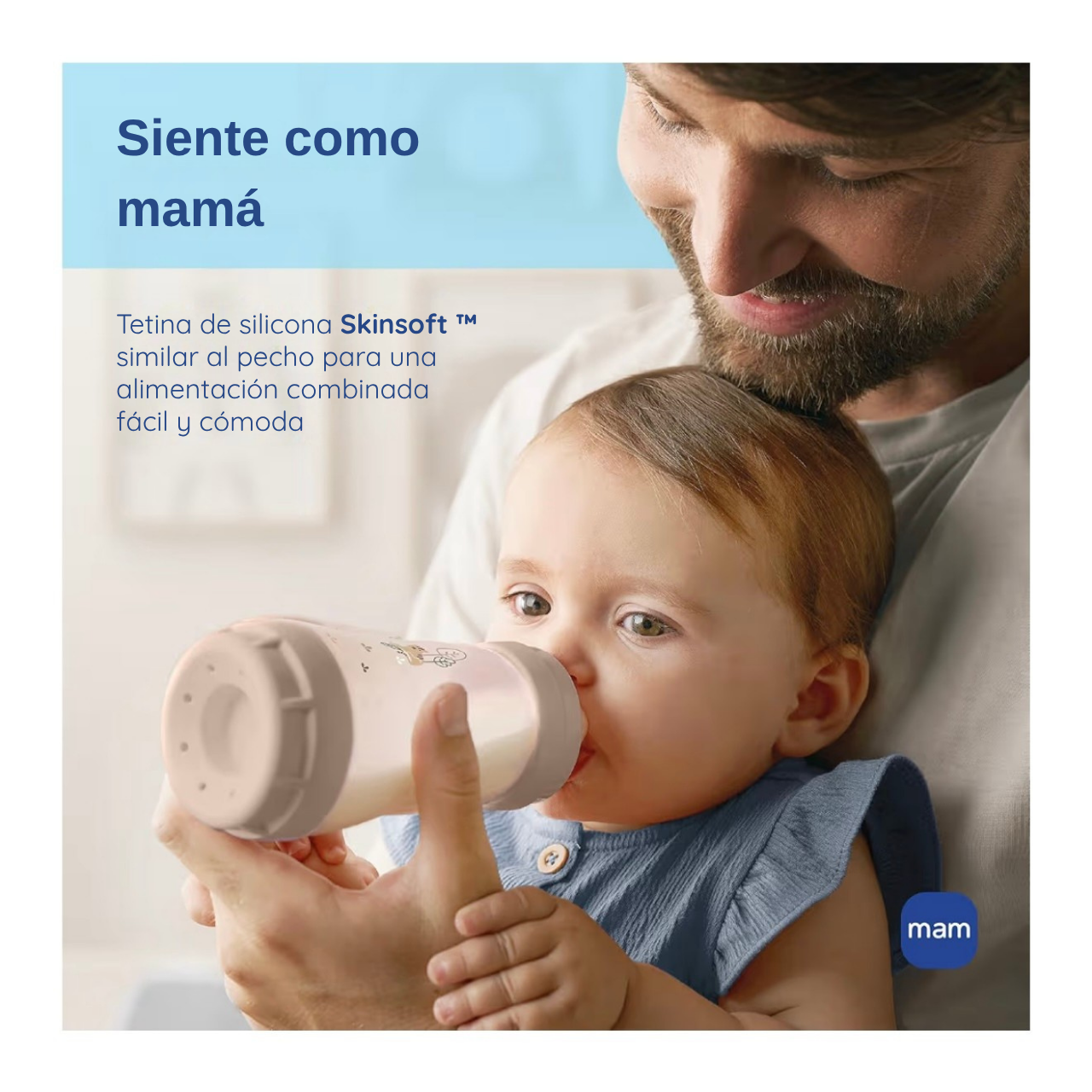 MAM 2 Biberones 9oz Algodón