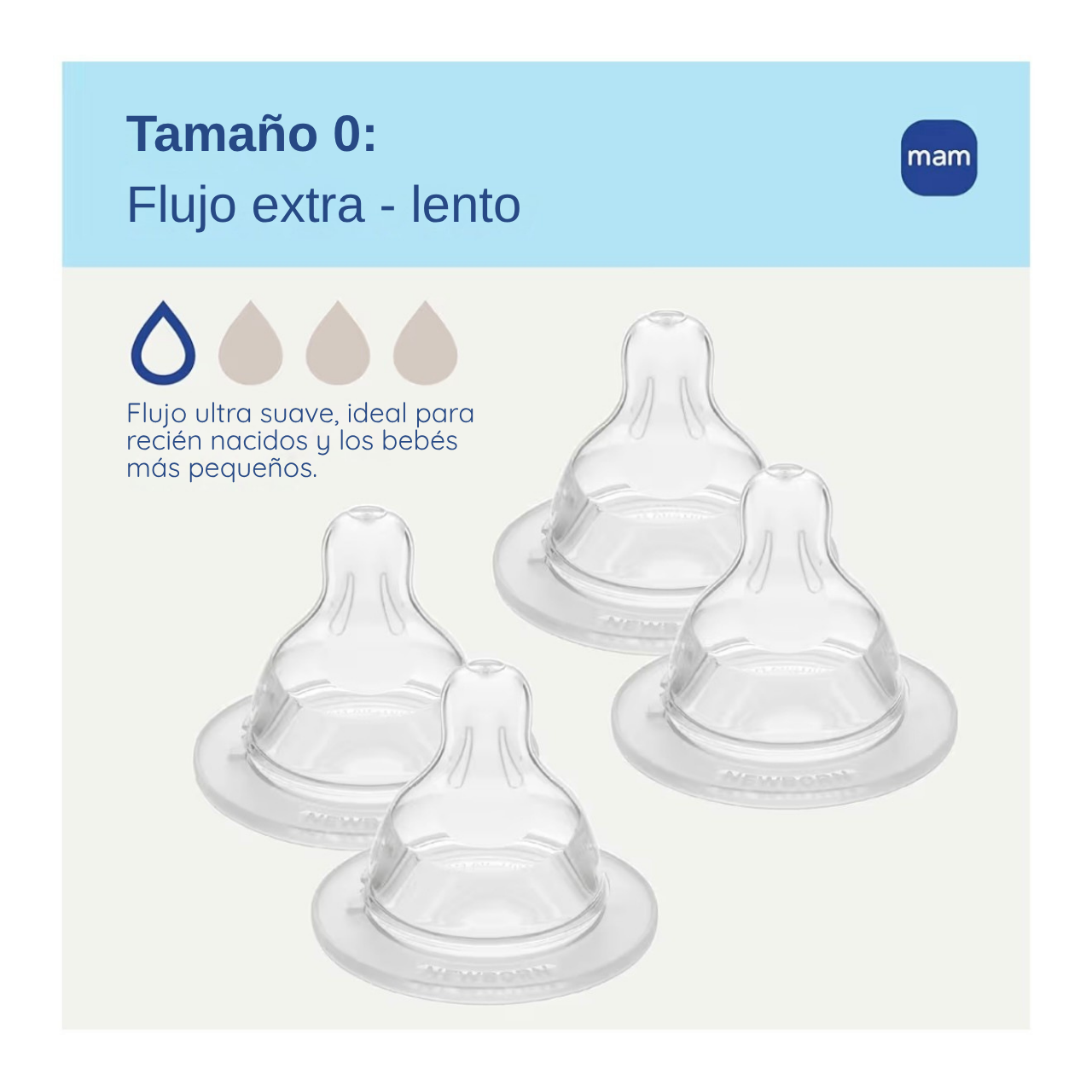 MAM Tetinas de Flujo Extra-Lento