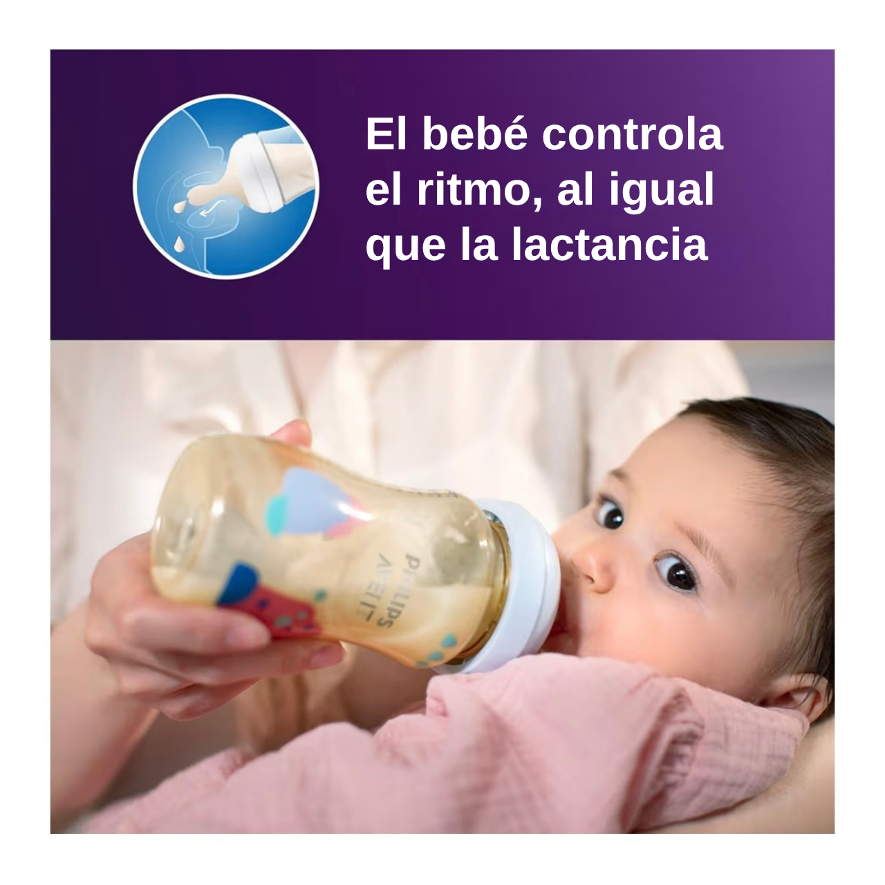 Philips Avent 2 Biberones 9oz Decorado Ambar