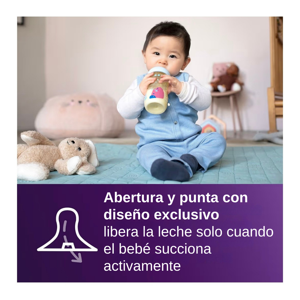 Philips Avent 2 Biberones 9oz Decorado Ambar