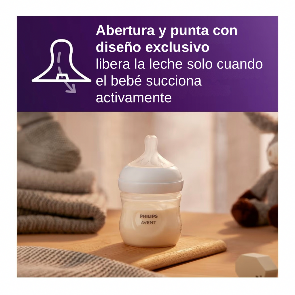 Philips Avent 2 Biberones 4oz Transparente