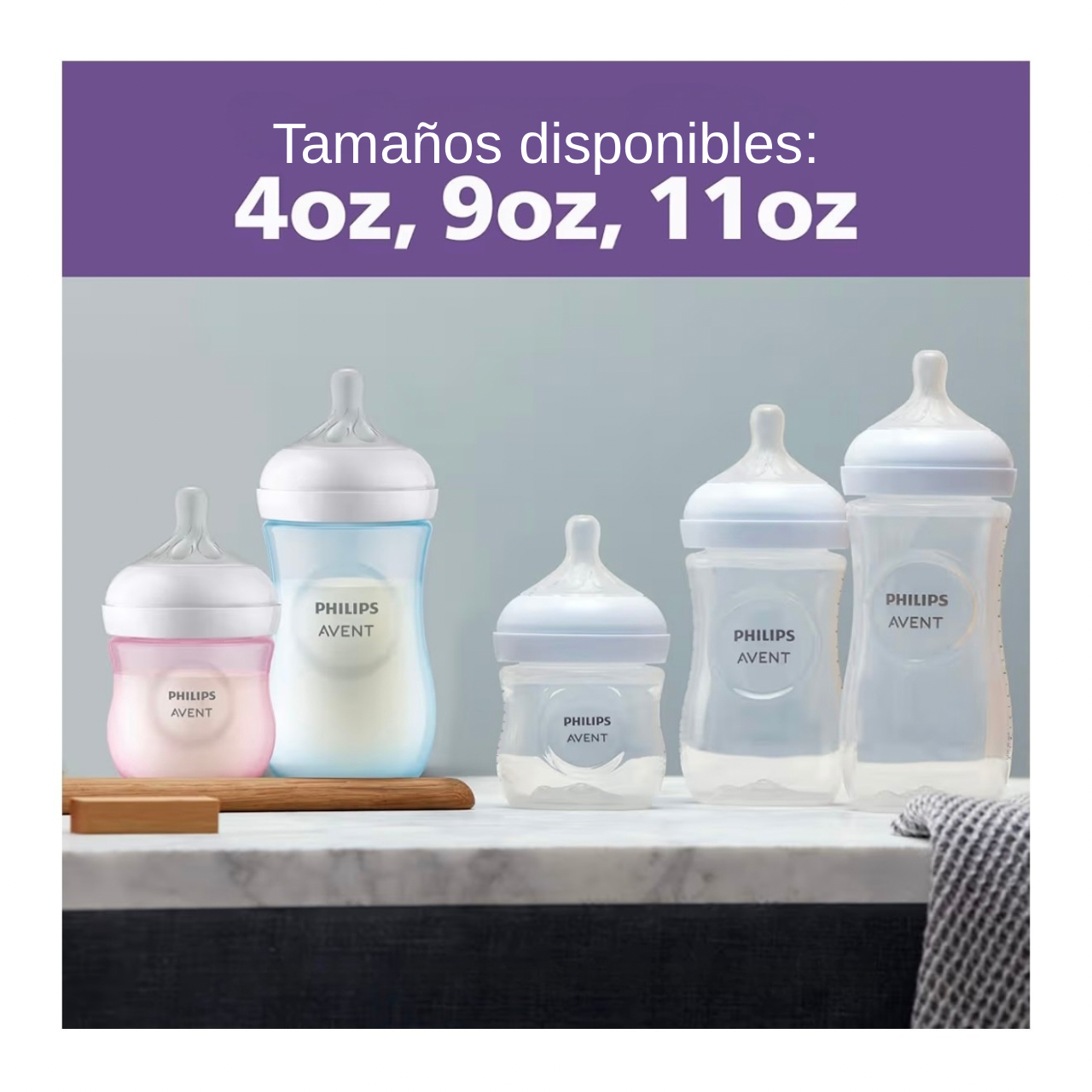 Philips Avent 2 Biberones 4oz Transparente