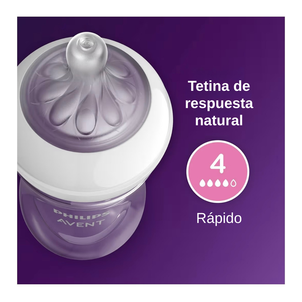 Philips Avent 4 Biberones 11oz Transparente