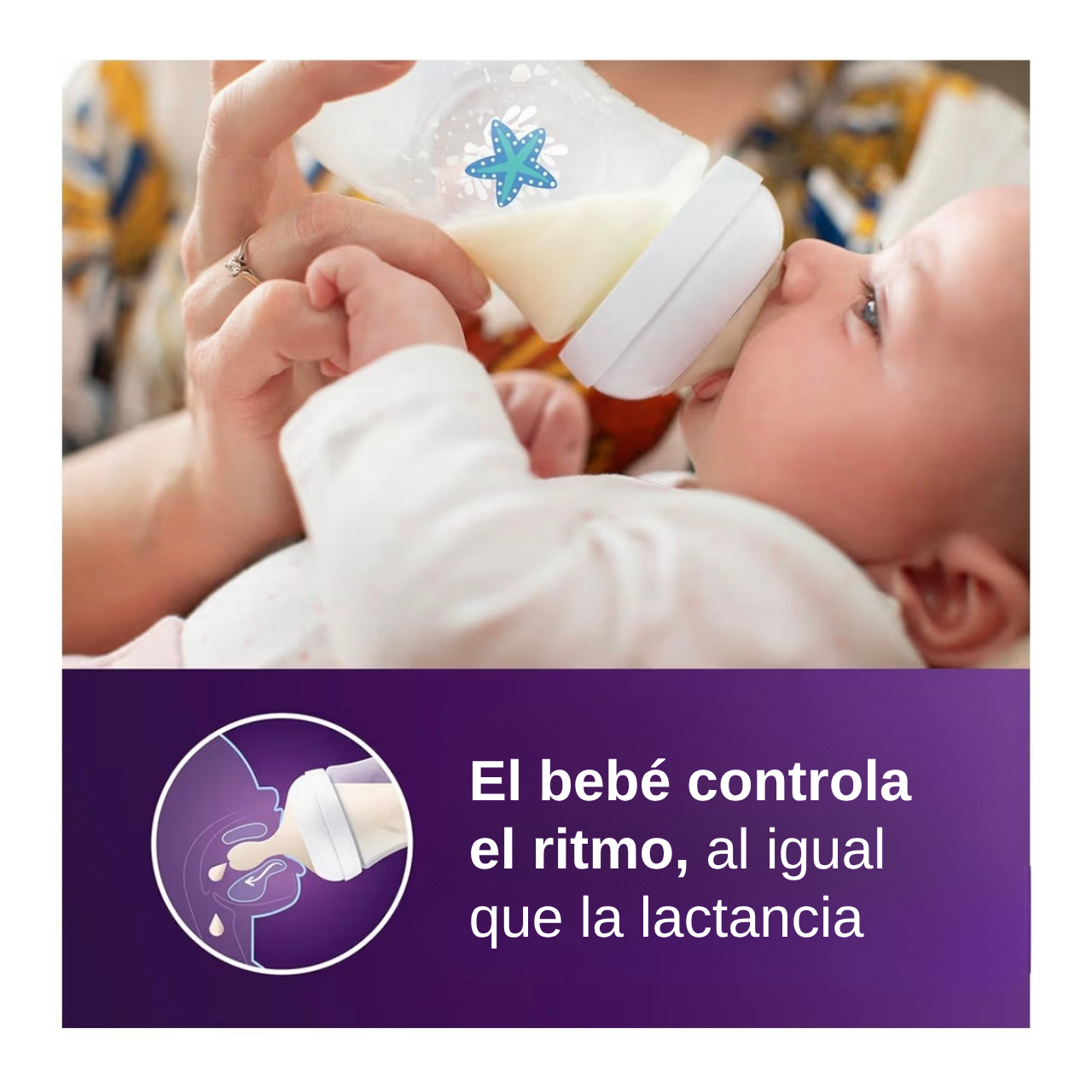 Philips Avent 2 Biberones 9oz Decorado Caballito de Mar