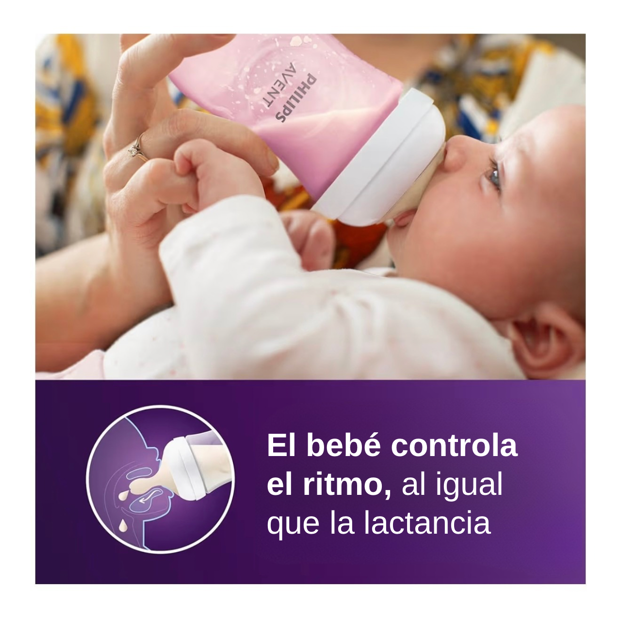 Philips Avent 4 Biberones 9oz Rosa