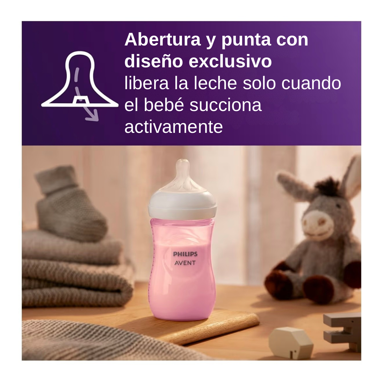 Philips Avent 4 Biberones 9oz Rosa