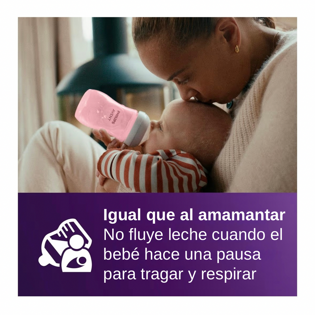 Philips Avent 4 Biberones 9oz Rosa