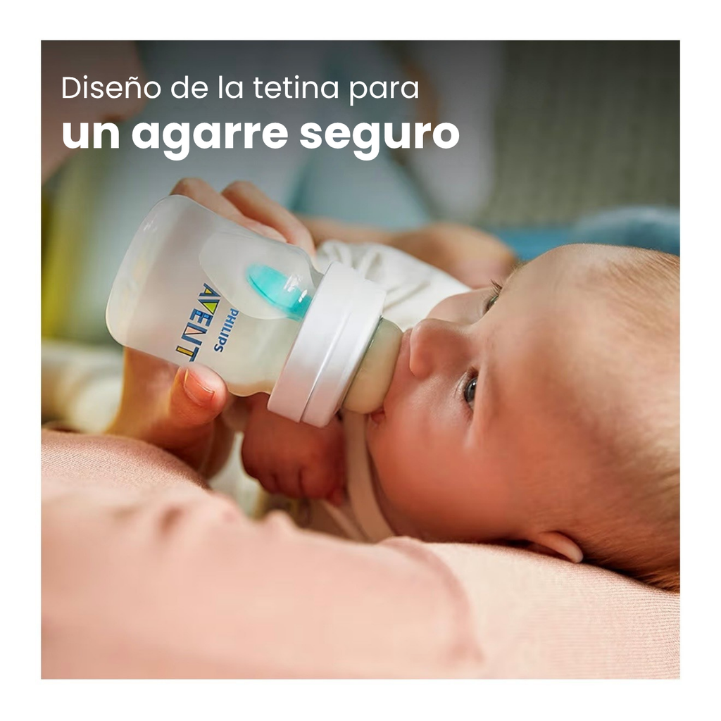 Philips Avent 2 Biberones Anticólicos AirFree 4oz Transparente