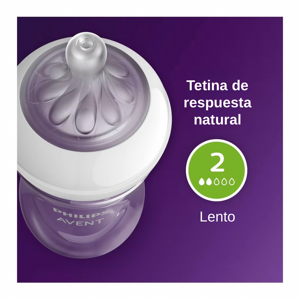 Philips Avent 2 Biberones 4oz Transparente