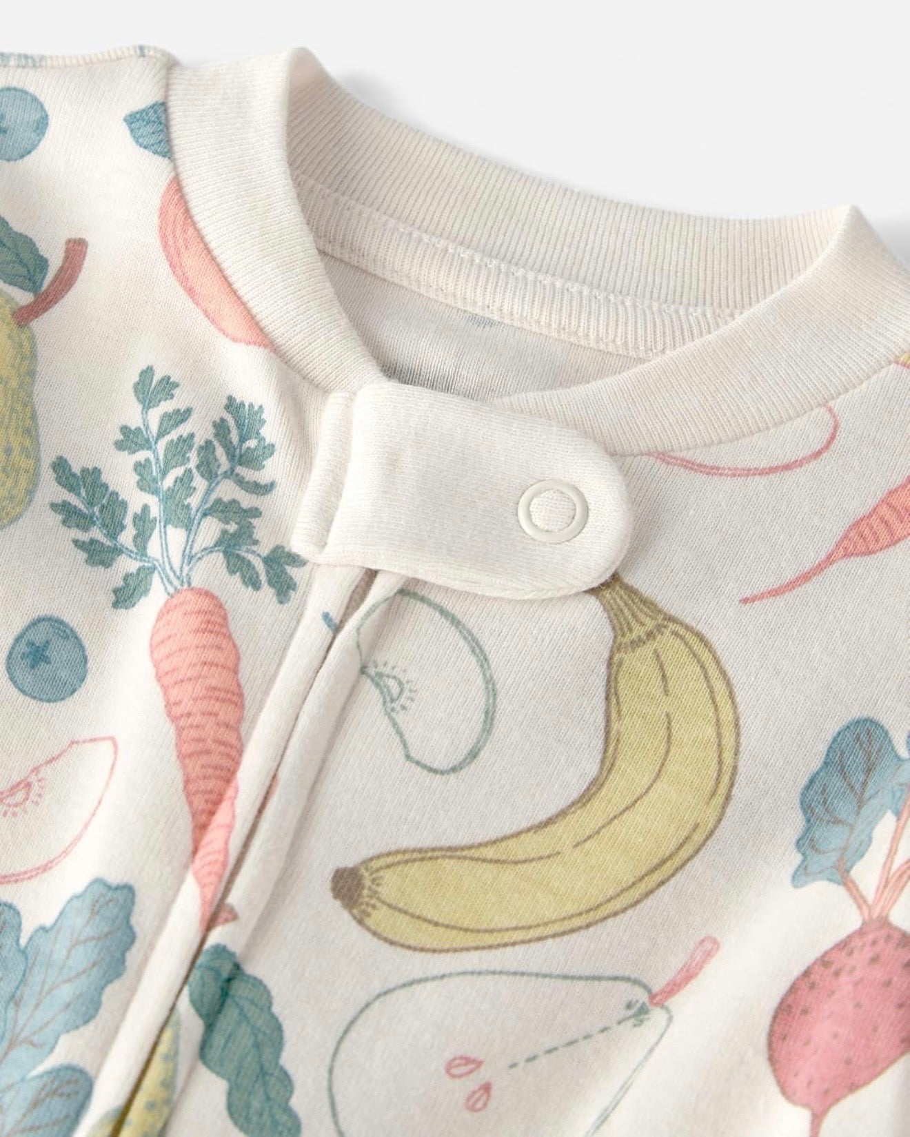 Pijama Suave con Estampado de Fruta Vegetal Bebé Unisex
