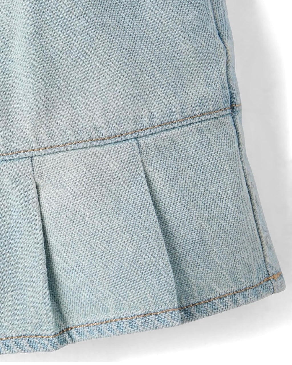 Falda-Short Plisada de Mezclilla