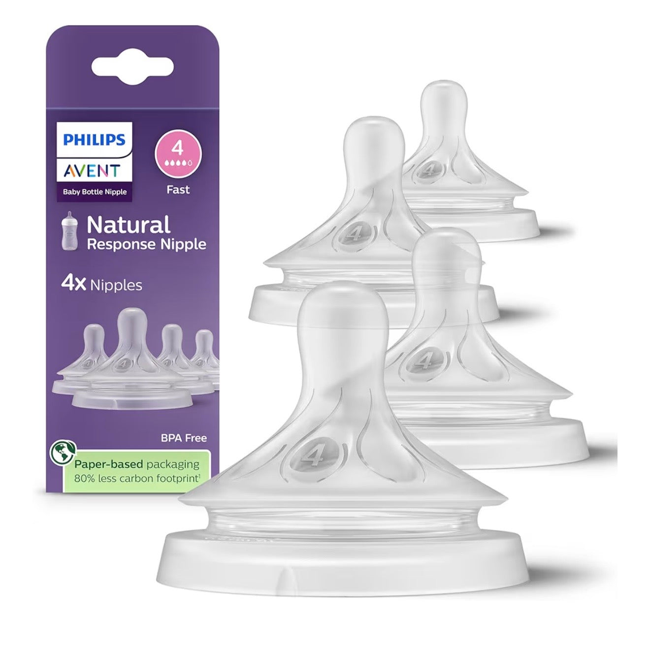 Philips Avent Pack x4 Tetinas de Flujo Rápido 4