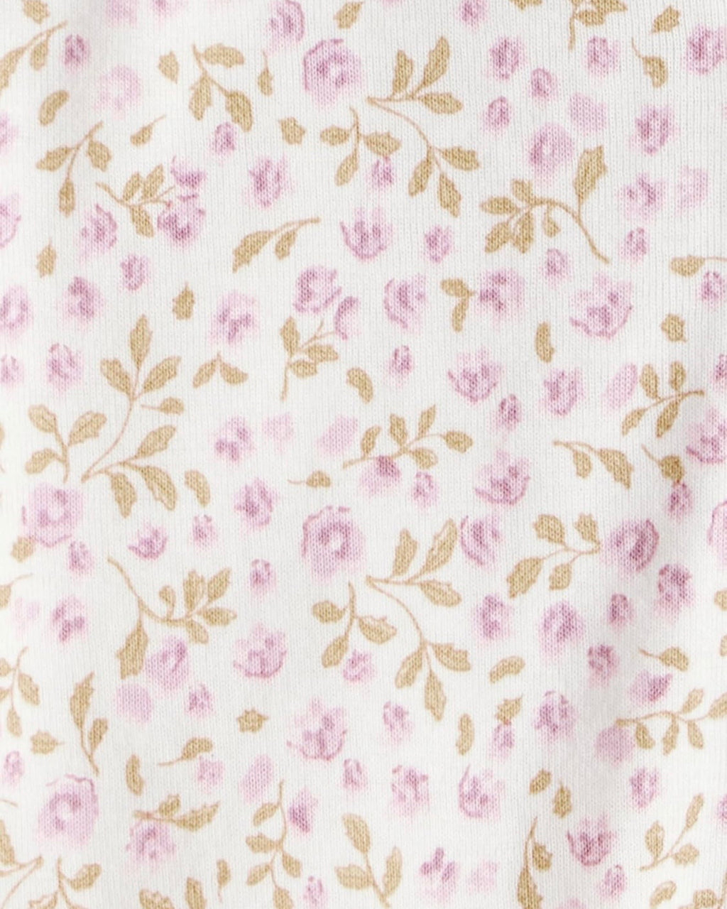 Pijama Suave con Estampado Floral de Lilas Bebé Niña
