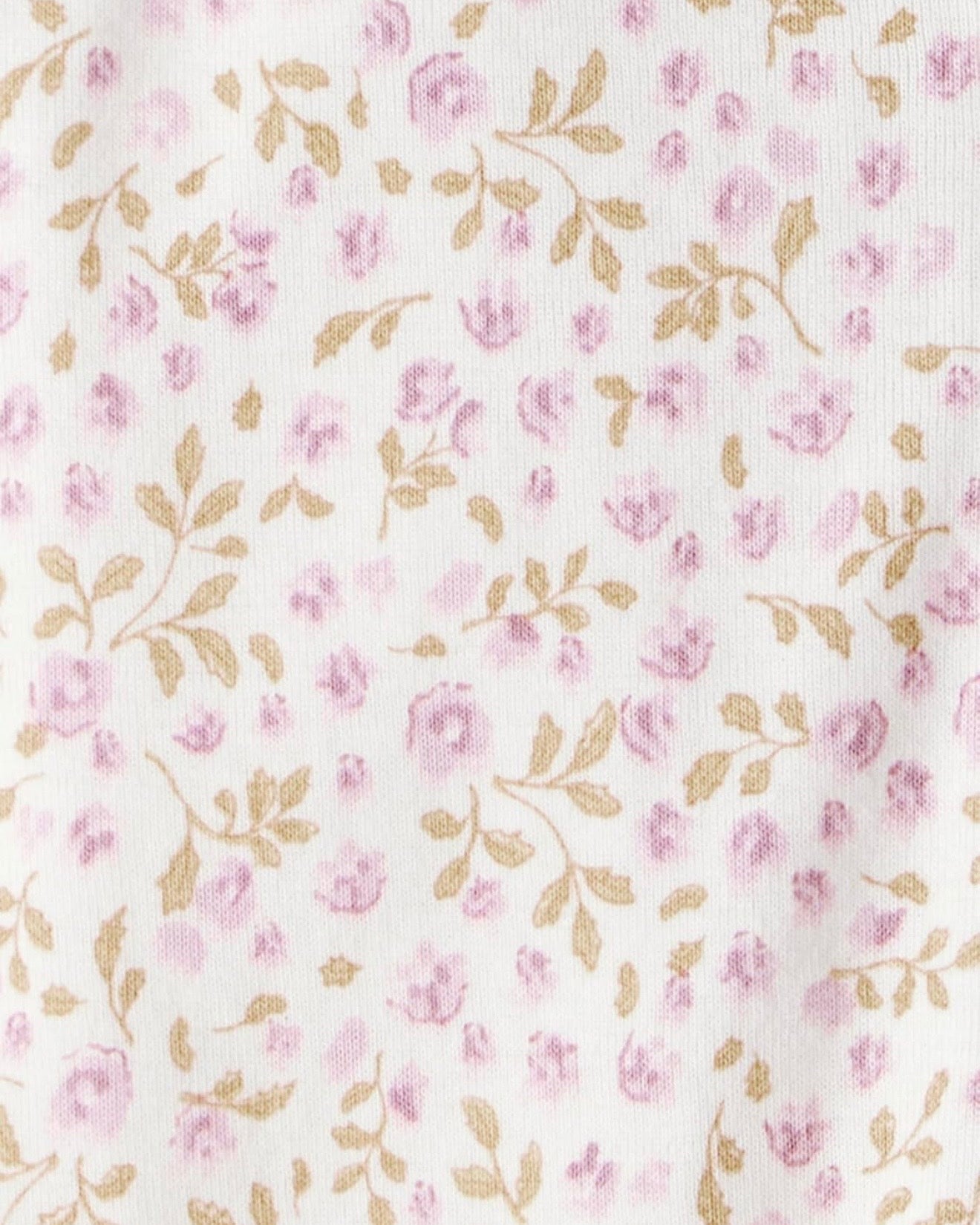 Pijama Suave con Estampado Floral de Lilas Bebé Niña