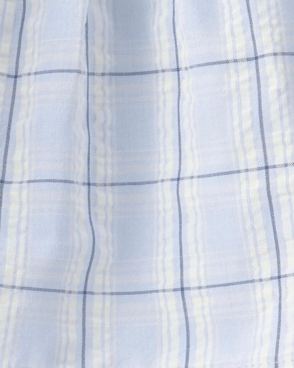 Conjunto Blue Gingham Blusa + Cubre Pañal + Sombrero Bebé Niña