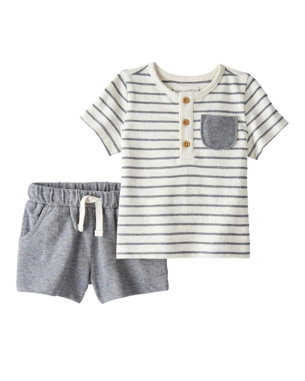 Conjunto Carbón Camiseta + Short Bebé Niño