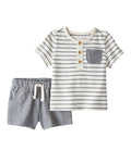 Conjunto Carbón Camiseta + Short Bebé Niño