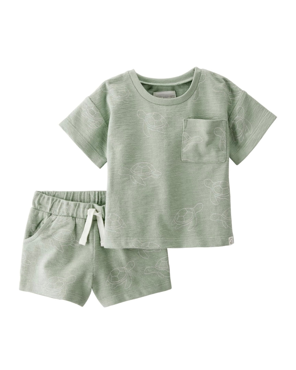 Conjunto Green Turtles Camiseta + Short Bebé Niño