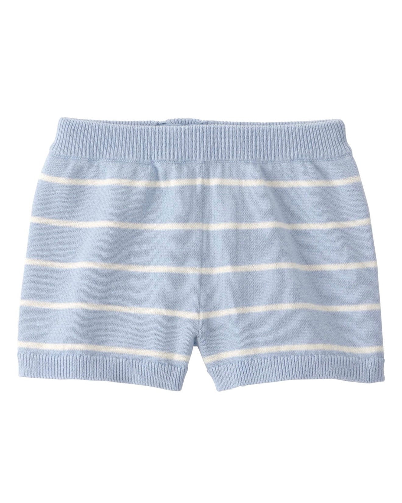 Conjunto Azul de punto 2 piezas camiseta + short bebé niño