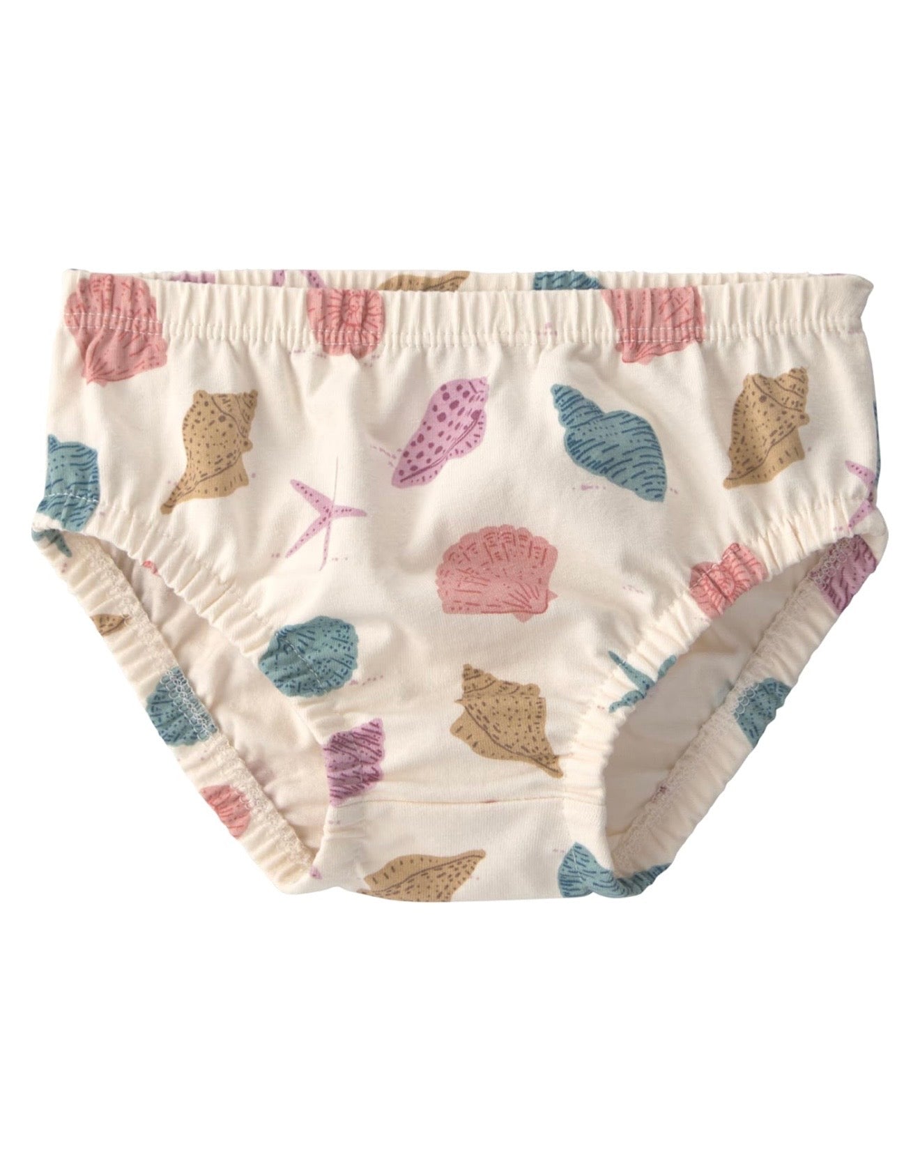 Vestido con estampado tropical de conchas bebé niña