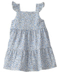 Vestido con Estampado Floral Azul Bebé Niña
