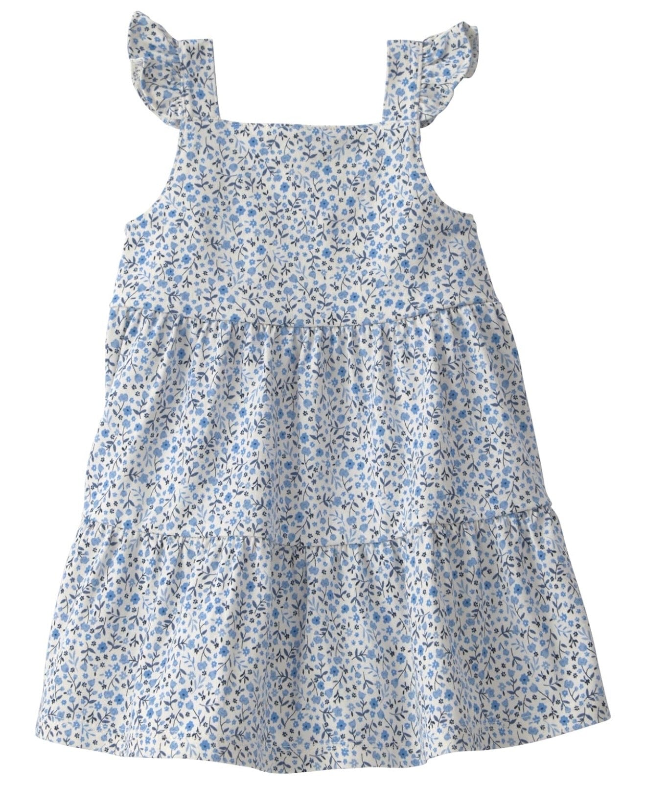 Vestido con estampado floral Azul bebé niña