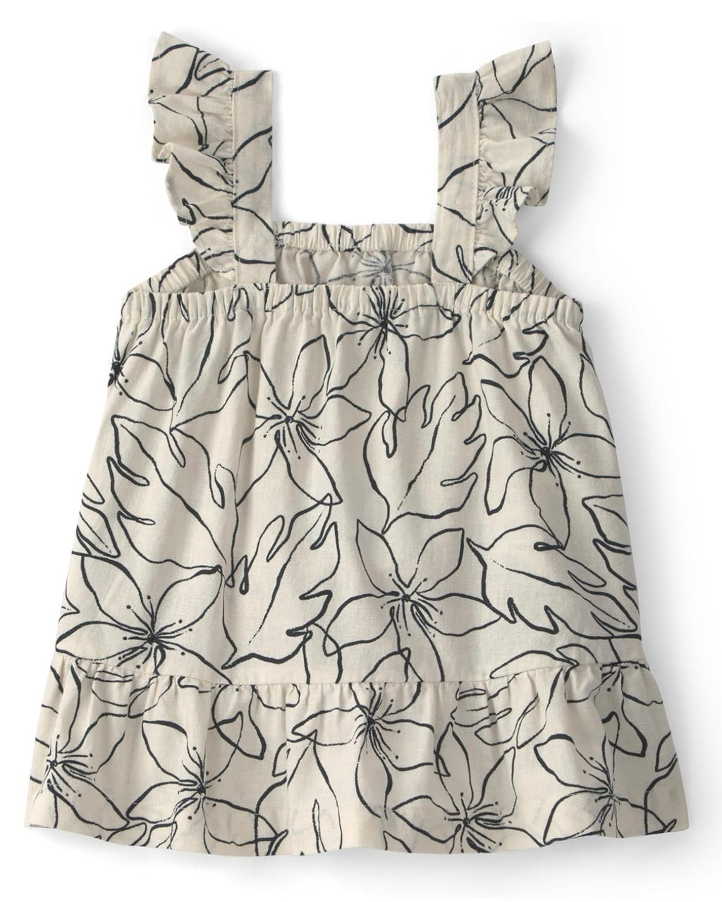 Vestido sin Mangas con Estampado de Flores Bebé Niña
