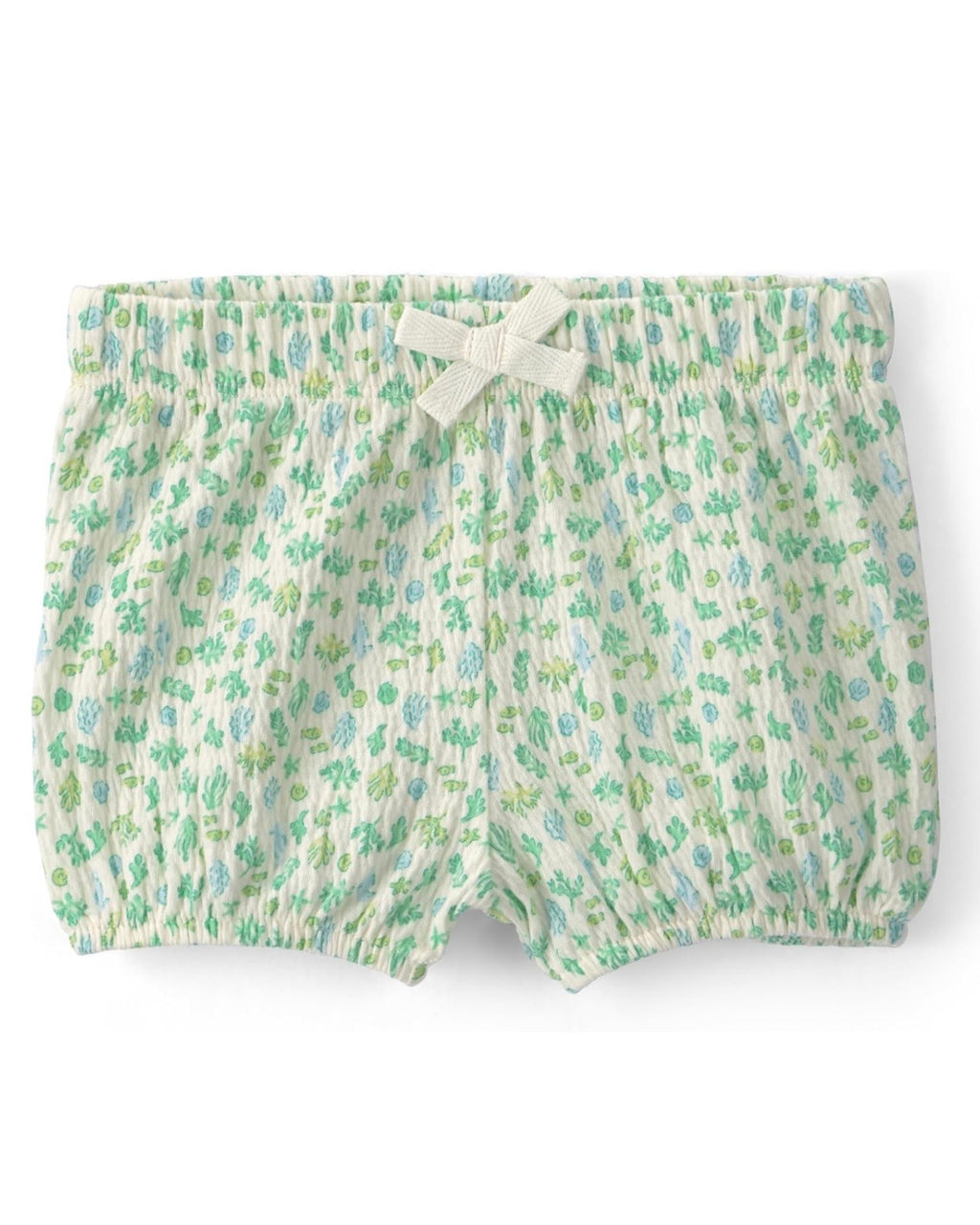 Conjunto Conchas Verdes Blusa + Short + Bodie Bebé Niña