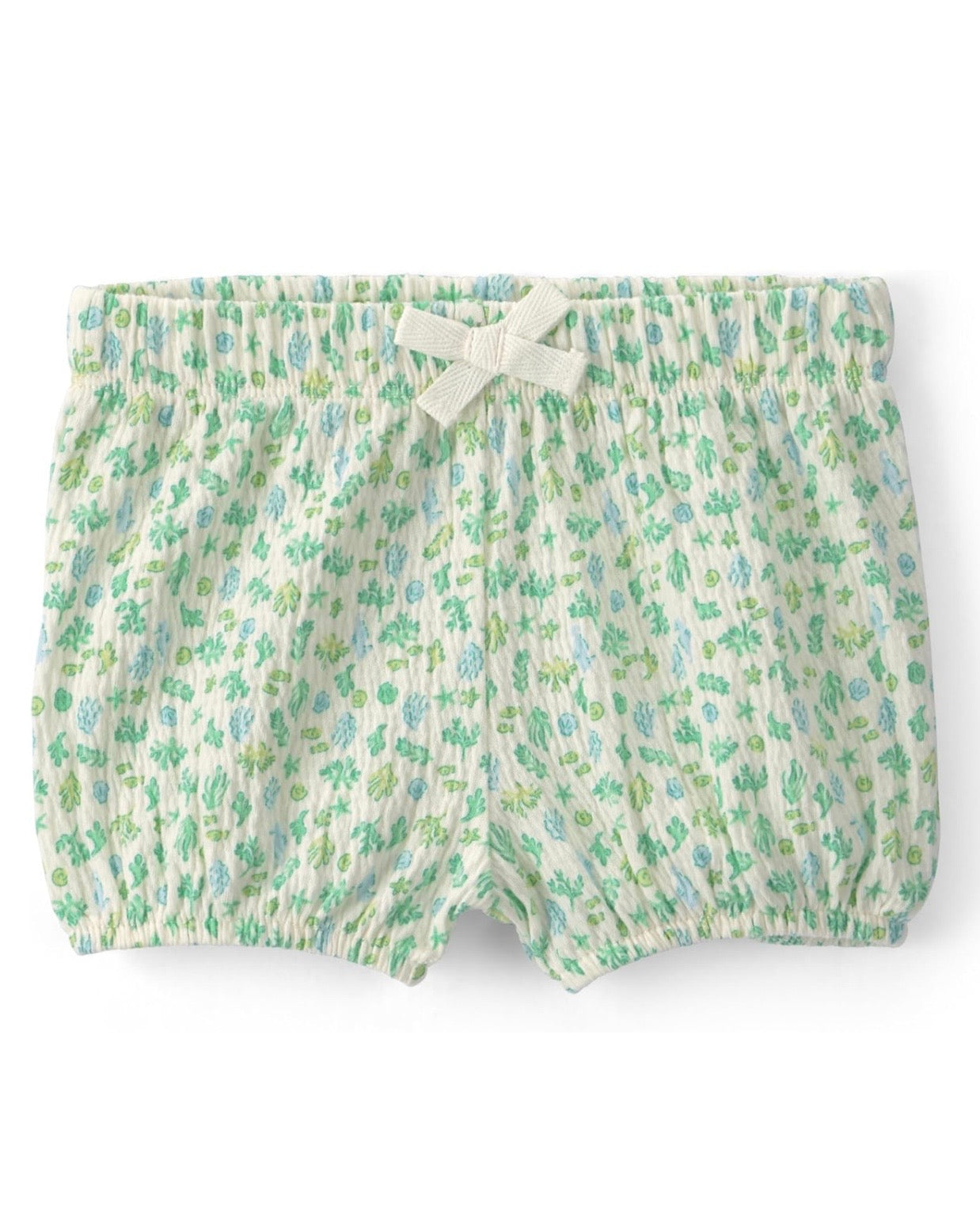 Conjunto verde de 3 piezas blusa + short + bodie bebé niña