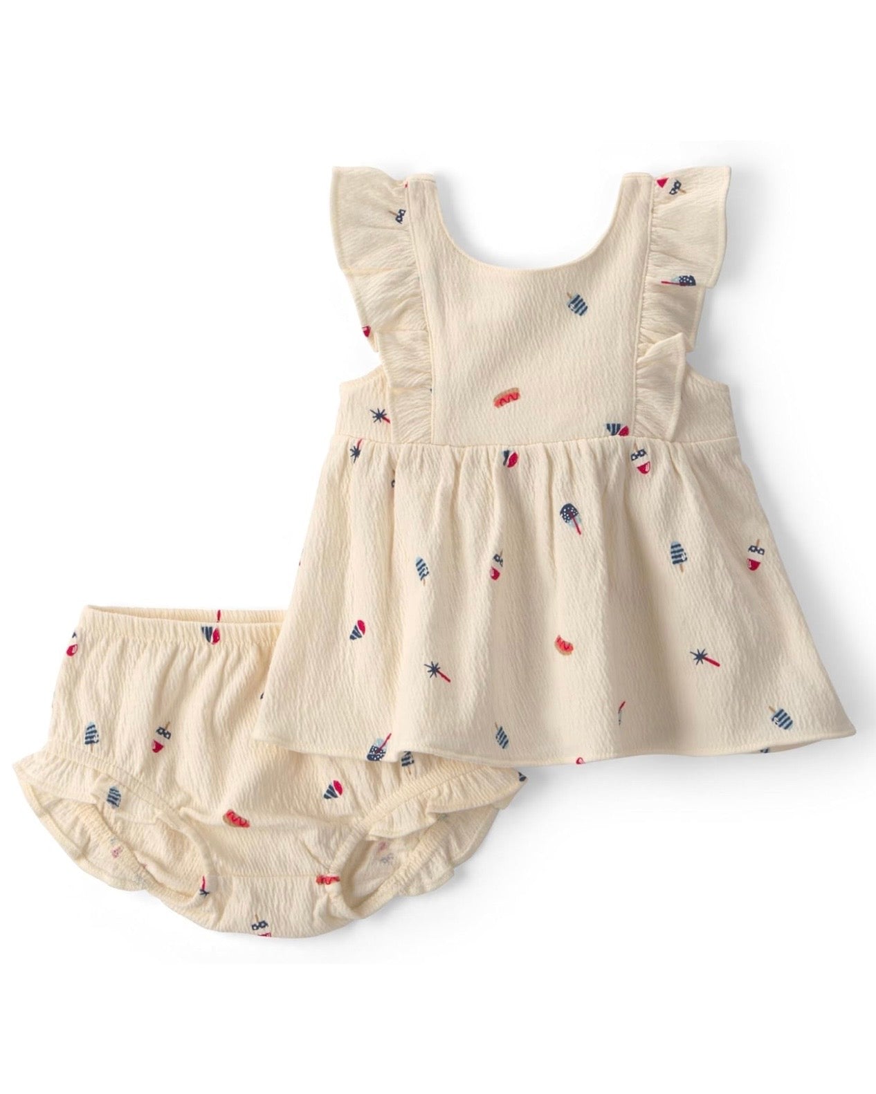 Conjunto de 2 piezas blusa + cubre pañal bebé niña