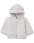 Chaqueta Sherpa Gris Perla con Capucha