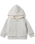 Chaqueta de Felpa con Capucha Oveja Gris